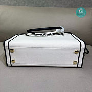 Fendi Roma Shopper Tote Canvas Small Neutral 35cm - 6