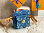Louis Vuitton Blue Denim Monogram Sling Bag 18x20x7cm - 4