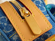 Louis Vuitton Blue Denim Monogram Sling Bag 18x20x7cm - 2