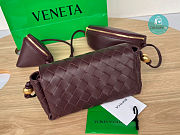 Bottega Veneta Intrecciato Multi Pouch Crossbody Bag In Grape 18x9x8 cm - 2