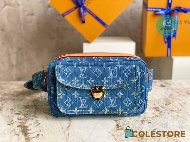Louis Vuitton Monogram Denim Bum Waist Bag 25×6.5×15cm - 1