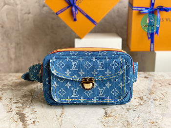 Louis Vuitton Monogram Denim Bum Waist Bag 25×6.5×15cm