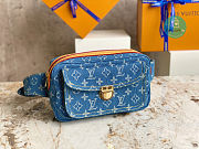 Louis Vuitton Monogram Denim Bum Waist Bag 25×6.5×15cm - 6