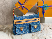 Louis Vuitton Brand New Gorgeous Denim Bag 30x10x19cm - 4