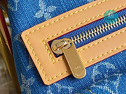 Louis Vuitton Brand New Gorgeous Denim Bag 30x10x19cm - 5