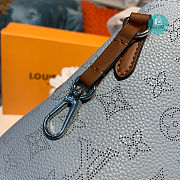 Louis Vuitton Hina MM Mahina Leather Handbag In Blue 46x29.5x17cm - 3