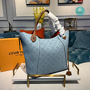 Louis Vuitton Hina MM Mahina Leather Handbag In Blue 46x29.5x17cm - 2
