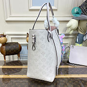 Louis Vuitton Hina MM Mahina Leather Handbag In White 46x29.5x17cm - 2