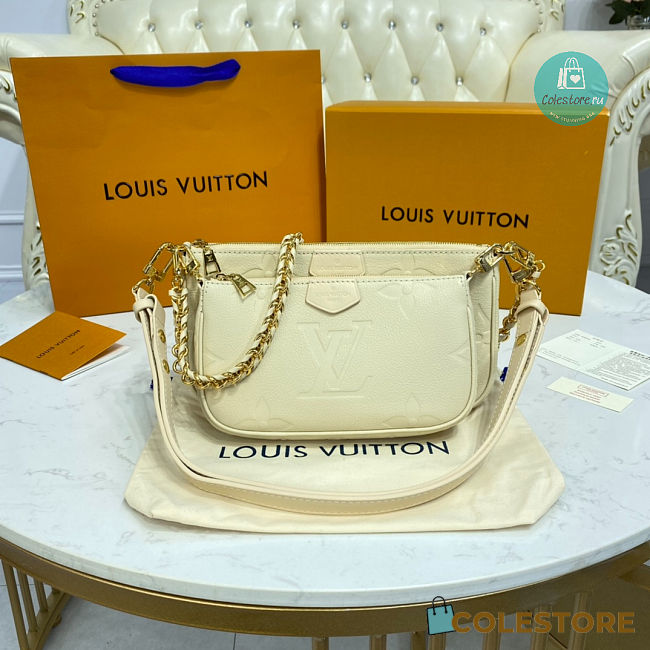 Louis Vuitton Multi Pochette Accessoires in Cream 25x14.5x4.5 cm - 1
