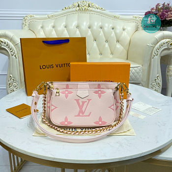 Louis Vuitton Multi Pochette Accessoires Crossbody Bag In Pink 25 x 14.5 x 4.5 cm