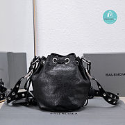 Colestore Balenciaga XS Le Cagole Bucket Bag In Black 15x20x18cm - 3