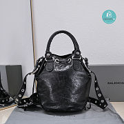 Colestore Balenciaga Le Cagole Small Bucket Bag In Black 30x23x17cm - 3