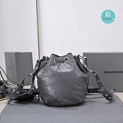 Colestore Balenciaga XS Le Cagole Bucket Bag In Grey 15x20x18cm - 2