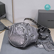Colestore Balenciaga Le Cagole Small Bucket Bag In Silver 30x23x17cm - 3