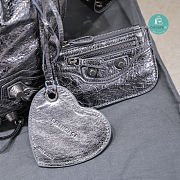 Colestore Balenciaga Le Cagole Small Bucket Bag In Silver 30x23x17cm - 5