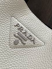 Prada Dynamique Leather Tote In White 25x21.5x14cm - 6