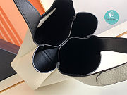 Prada Dynamique Leather Tote In White 15.5x18x10cm - 5