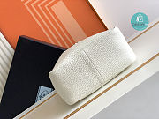 Prada Dynamique Leather Tote In White 15.5x18x10cm - 3