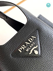 Prada Dynamique Leather Tote In Black 15.5x18x10cm  - 3