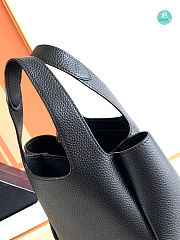 Prada Dynamique Leather Tote In Black 15.5x18x10cm  - 2
