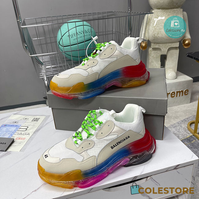 Balenciaga 19SS Triple-s Sneaker White Multi-Color - 1