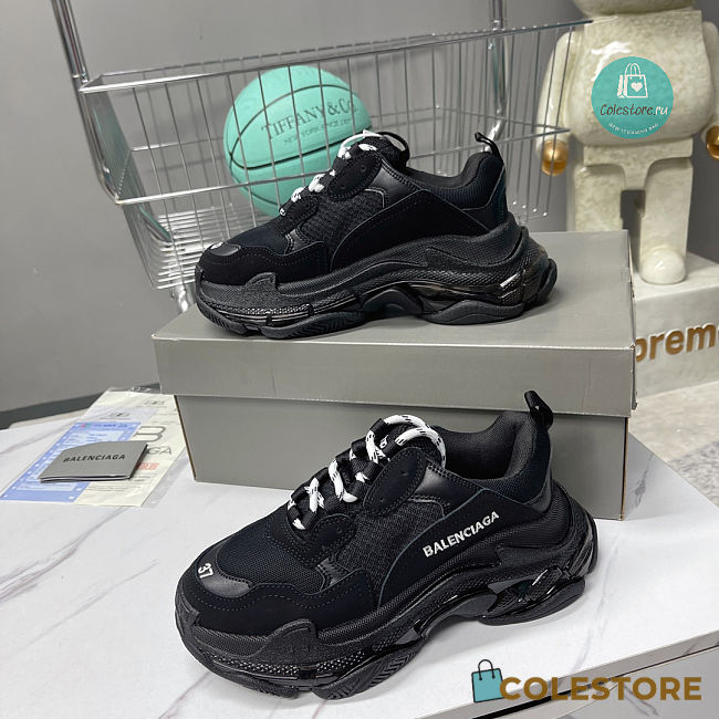 Balenciaga 19SS Triples Sneaker Black - 1