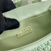 Small Satin Tote Bag With Crystals In Aqua 15x17.5x5cm - 4