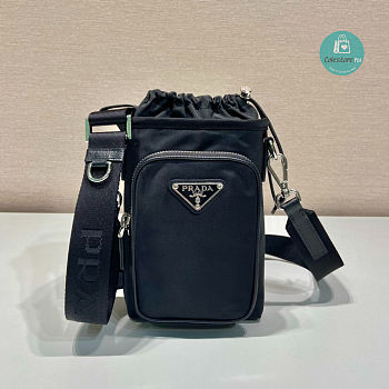 Prada Black Re-Nylon Smartphone Case 13x18cm 