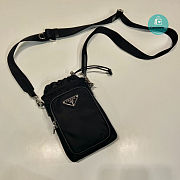 Prada Black Re-Nylon Smartphone Case 13x18cm  - 5