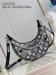 Louis Vuitton Denim Monogram Loop Shoulder Bag 23 x 13 x 6 cm - 2
