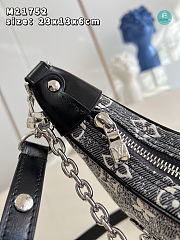 Louis Vuitton Denim Monogram Loop Shoulder Bag 23 x 13 x 6 cm - 6