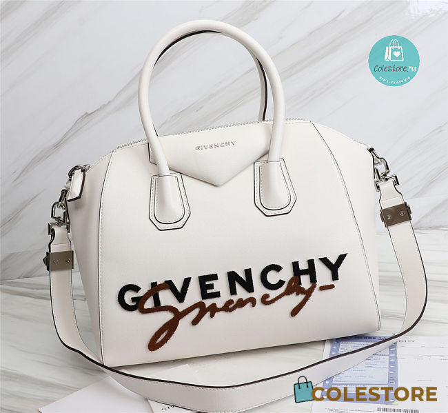 Givenchy Signature Antigona Bag In White 33x20x28cm - 1