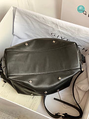 Colestore Givenchy Nightingale Black Calfskin Leather Metal Cross Studded Bag 28cm - 3