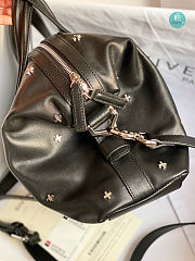 Colestore Givenchy Nightingale Black Calfskin Leather Metal Cross Studded Bag 28cm - 4
