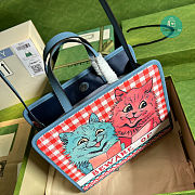 Gucci Children's Top-handle Bag With Cat Print 28.5x25x11cm - 5