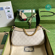 Gucci Ophidia Small Handbag In Beige and White GG Supreme 25x15.5x6cm - 6