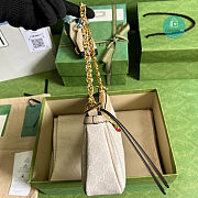 Gucci Ophidia Small Handbag In Beige and White GG Supreme 25x15.5x6cm - 5