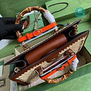 Gucci Diana Medium Tote Bag Raffia 35x30x14cm - 2