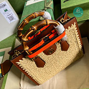 Gucci Diana Small Tote Bag Raffia 27x24x11cm - 2
