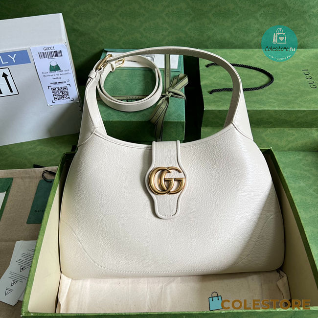 Gucci Aphrodite Medium Shoulder Bag In White 39x38x2 cm - 1