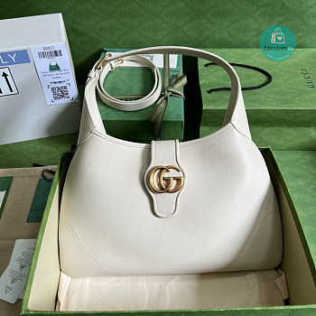 Gucci Aphrodite Medium Shoulder Bag In White 39x38x2 cm