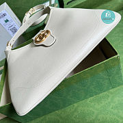 Gucci Aphrodite Medium Shoulder Bag In White 39x38x2 cm - 5