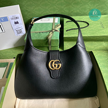 Gucci Aphrodite Medium Shoulder Bag In Black 39x38x2 cm