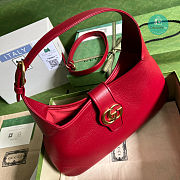 Gucci Aphrodite Medium Shoulder Bag In Red 39x38x2 cm - 2