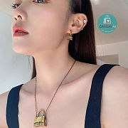 Balenciaga Gold Hourglass Bag Pendant Necklace - 3