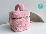Chanel Small Vanity Case Shearling Pink 21x17x17cm - 5