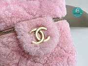 Chanel Small Vanity Case Shearling Pink 21x17x17cm - 2