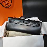 Hermès Kelly Cut So Black Hardware Rare 13x31x2cm - 1