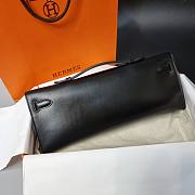 Hermès Kelly Cut So Black Hardware Rare 13x31x2cm - 4