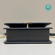 Chanel LEBOY Chevron Original Feta Leather Black Light Gold Buckle 25cm - 6